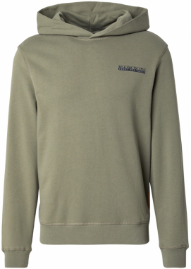 NAPAPIJRI Mikina 'BUSEE'  svetlozelená / tmavooranžová / čierna / biela