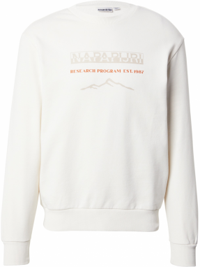 NAPAPIJRI Mikina 'BANEM'  béžová / oranžová / biela