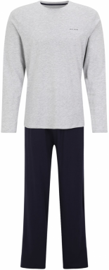 Pepe Jeans Dlhé pyžamo  námornícka modrá / sivá melírovaná