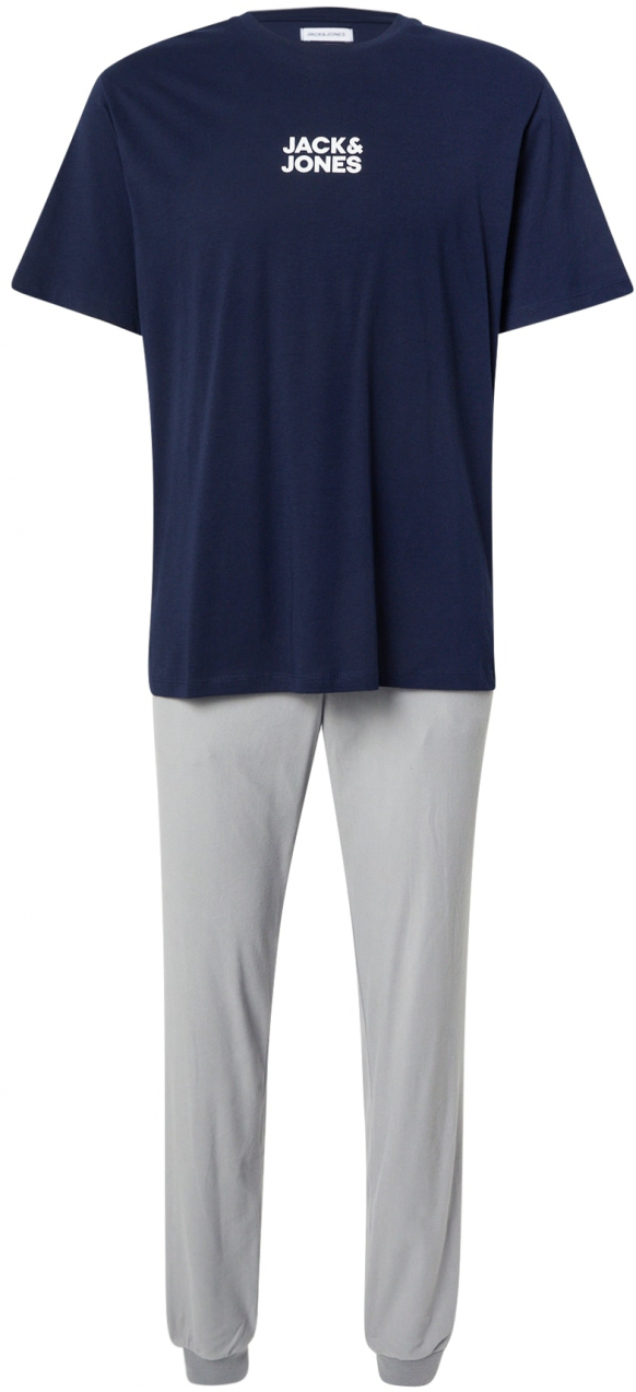 JACK & JONES Tepláková súprava 'JACSOLID'  námornícka modrá / sivá / biela