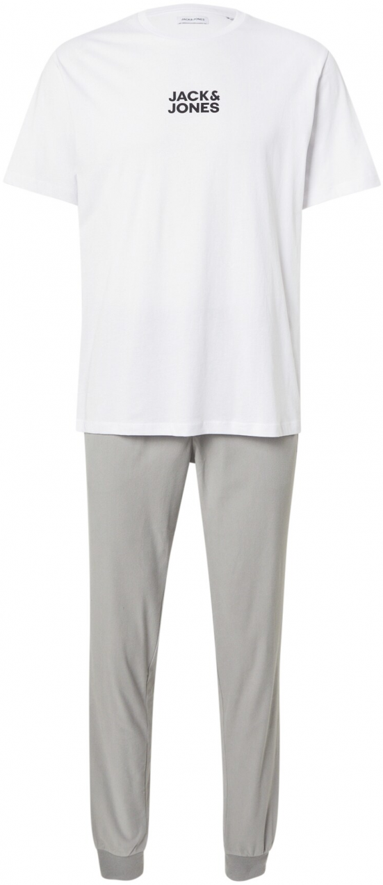 JACK & JONES Tepláková súprava 'JACSOLID'  sivá / čierna / biela