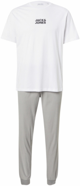 JACK & JONES Tepláková súprava 'JACSOLID'  sivá / čierna / biela
