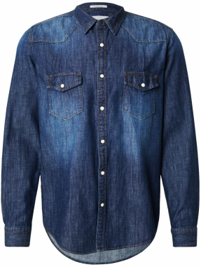 Pepe Jeans Košeľa  modrá denim
