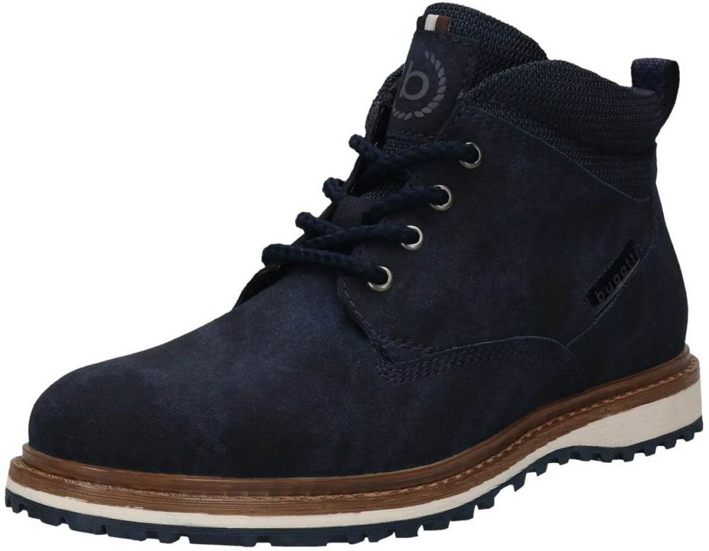 bugatti Šnurovacie čižmy  námornícka modrá
