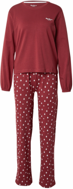 Pepe Jeans Pyžamo  burgundská / biela
