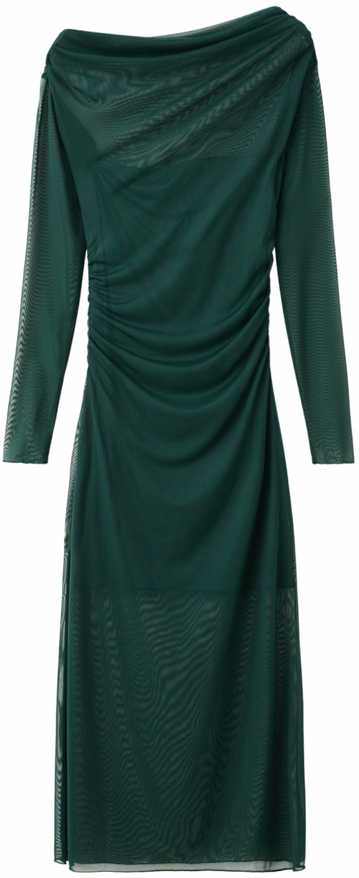 MANGO Šaty 'AITANA'  smaragdová