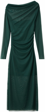 MANGO Šaty 'AITANA'  smaragdová