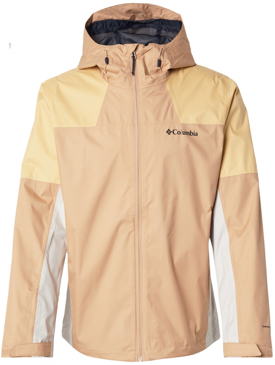 COLUMBIA Outdoorová bunda 'Inner Limits™ III'  kapučíno / žltá / sivá / biela