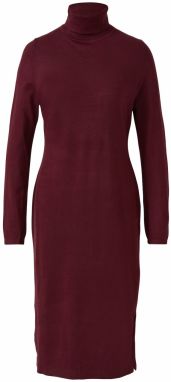 s.Oliver Pletené šaty  bordová