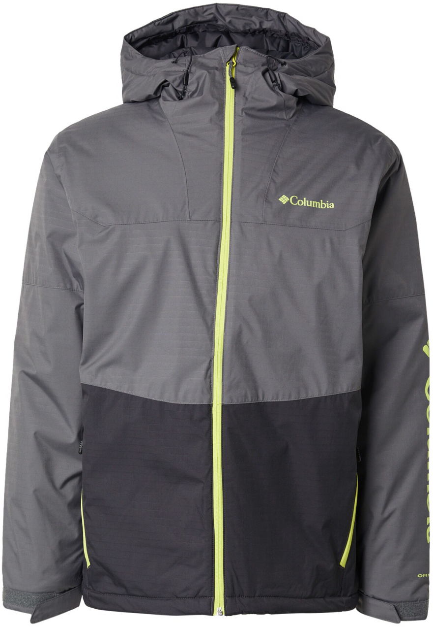 COLUMBIA Outdoorová bunda 'Point Park'  neónovo žltá / sivá / čierna