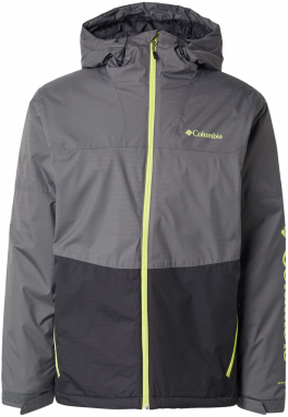 COLUMBIA Outdoorová bunda 'Point Park'  neónovo žltá / sivá / čierna