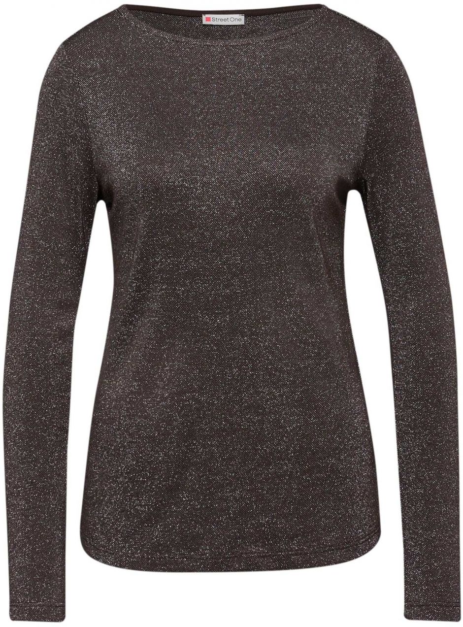 STREET ONE Tričko  tmavohnedá