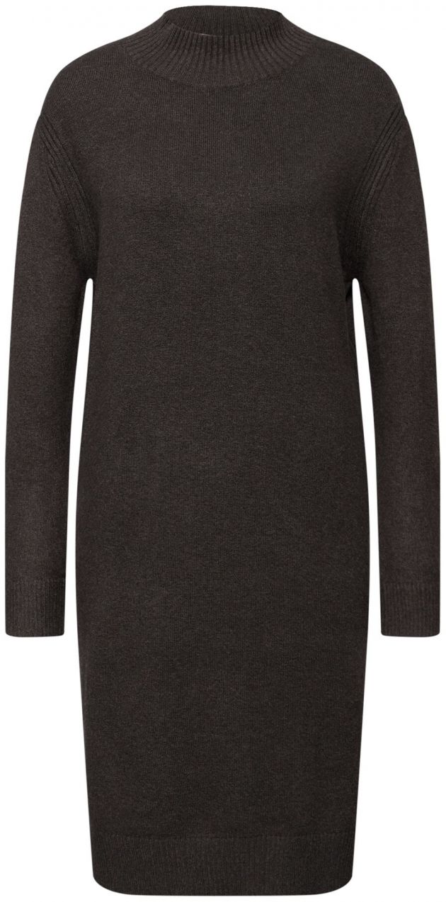 STREET ONE Pletené šaty  tmavohnedá