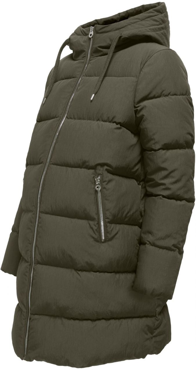 Only Maternity Zimný kabát 'OLMDOLLY'  tmavozelená