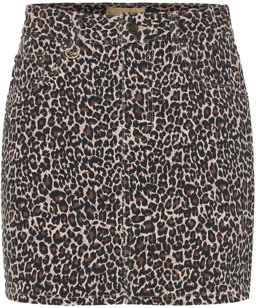 Funky Buddha Sukňa  béžová / svetlohnedá / čierna