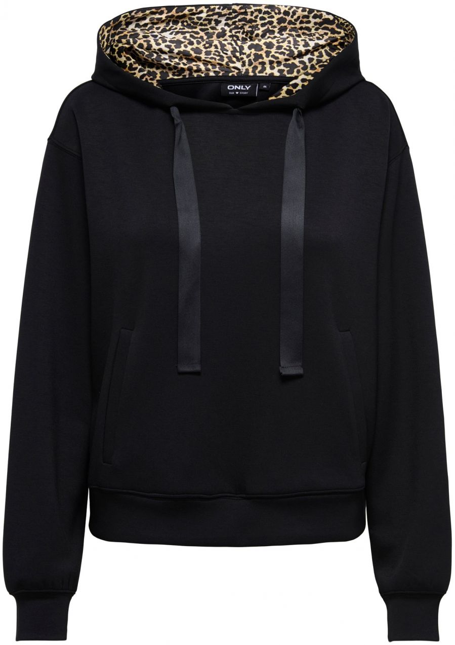 ONLY Mikina 'ONLALINA'  béžová / čierna / biela