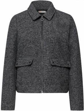 STREET ONE Prechodná bunda 'Salt And Pepper'  čierna