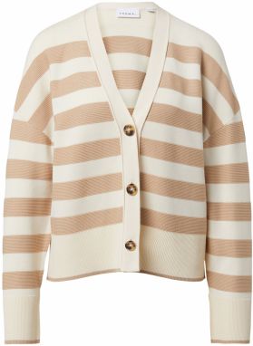 COMMA Kardigán  krémová / farba ťavej srsti