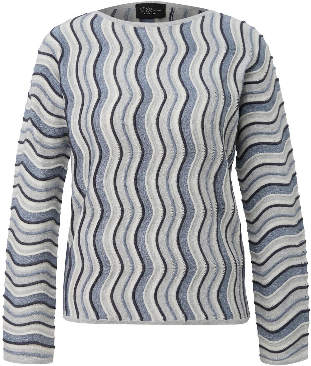 s.Oliver Sveter  námornícka modrá / kráľovská modrá / sivá / svetlosivá