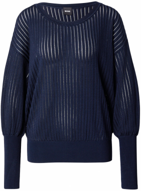 BOSS Black Sveter 'Fallonia'  námornícka modrá