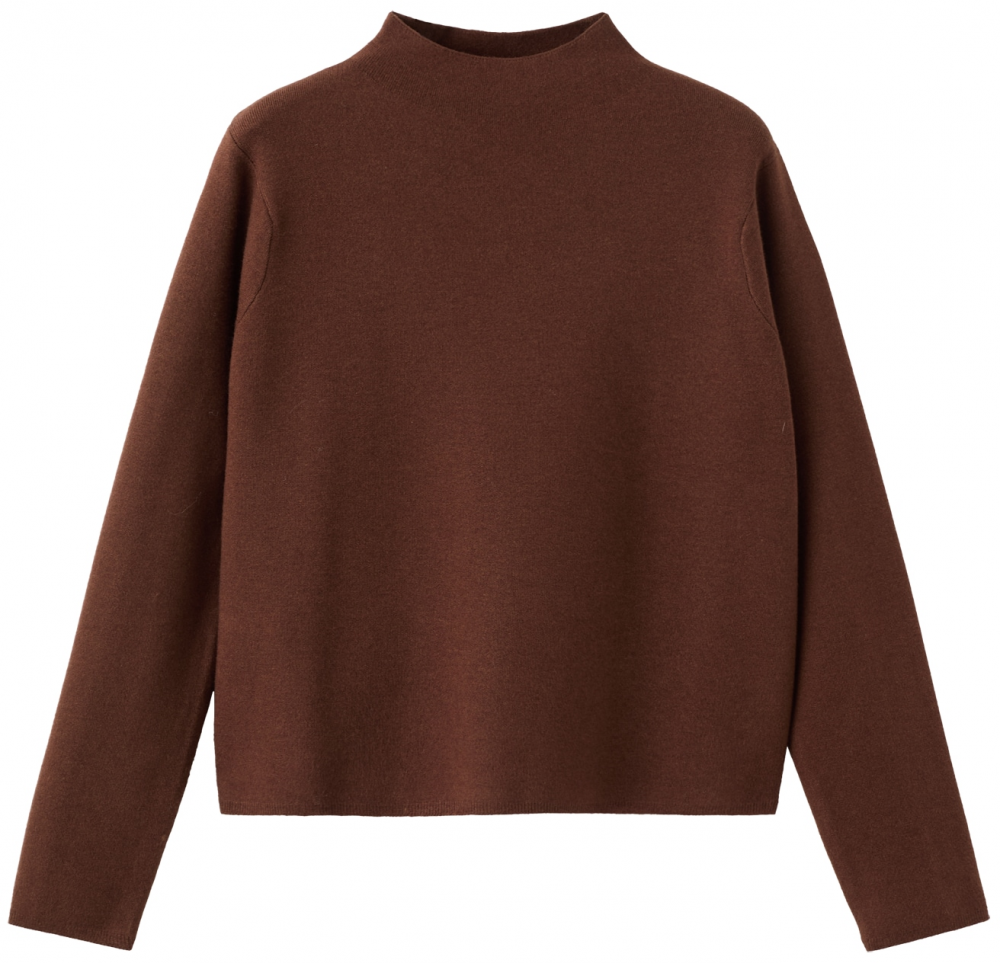 MANGO Sveter 'CHIMNEY'  čokoládová