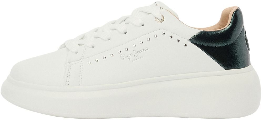 Pepe Jeans Nízke tenisky 'YARA CHOICE'  jedľová / biela