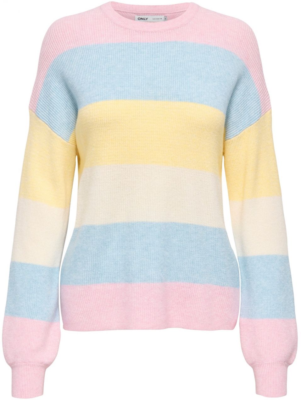 ONLY Sveter 'ONLAtia'  svetlobéžová / svetlomodrá / pastelovo žltá / ružová