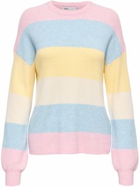 ONLY Sveter 'ONLAtia'  svetlobéžová / svetlomodrá / pastelovo žltá / ružová