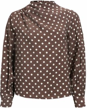 OBJECT Blúzka 'OBJHALI'  čokoládová / biela