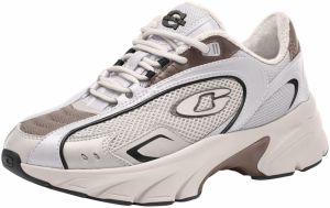 COACH Nízke tenisky 'Bolt Runner'  hnedá / čierna / šedobiela / vaječná škrupina