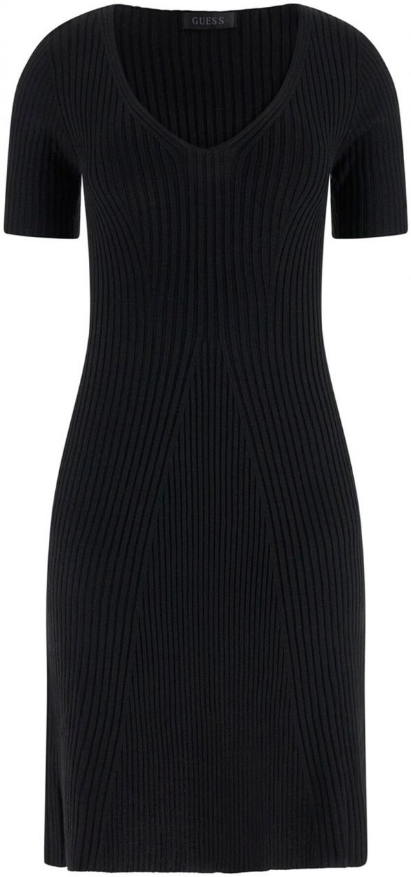 GUESS Pletené šaty  čierna