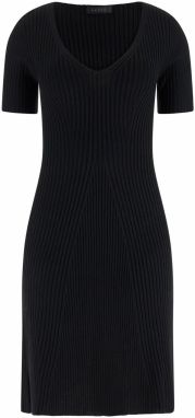 GUESS Pletené šaty  čierna