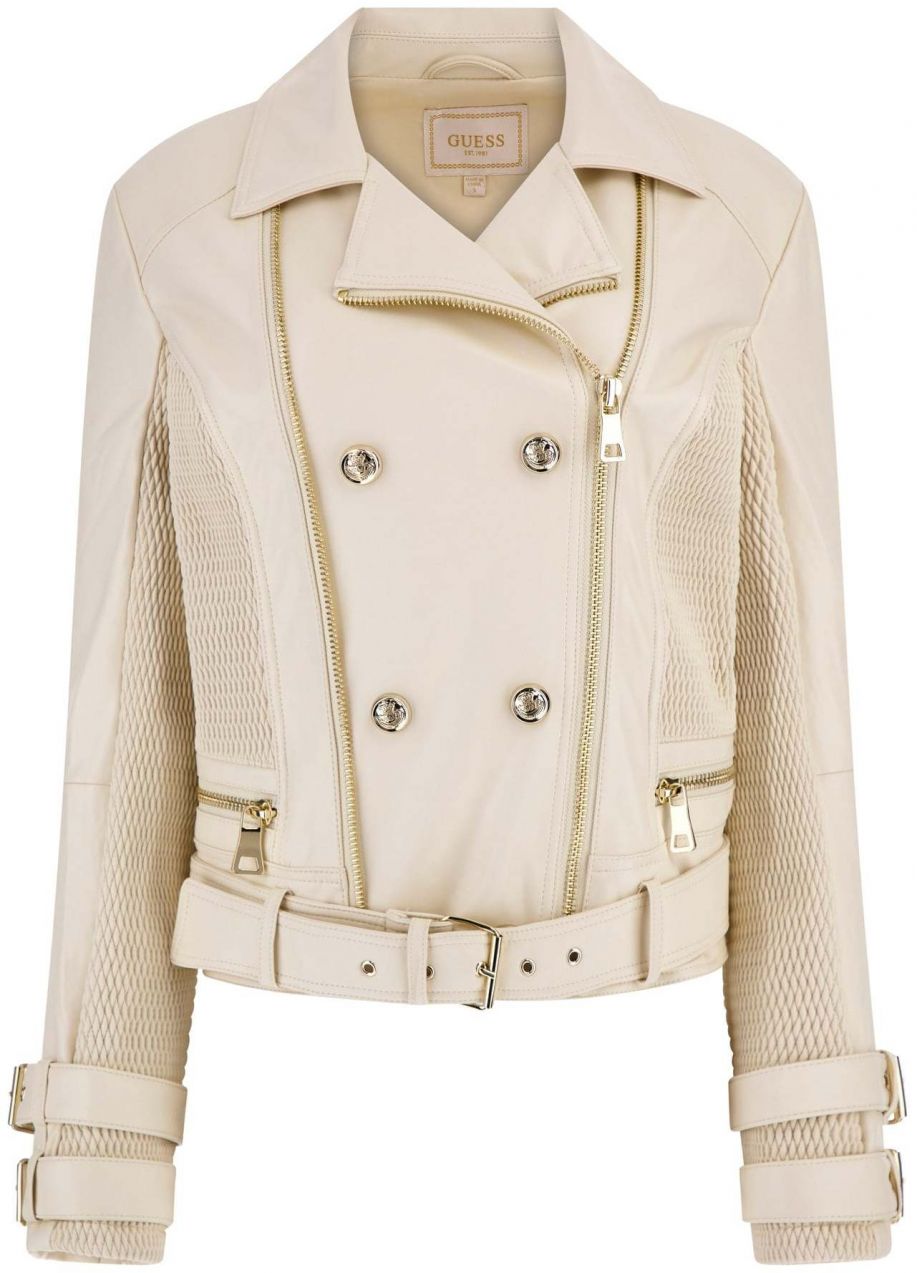 GUESS Prechodná bunda 'MYLA'  šedobiela