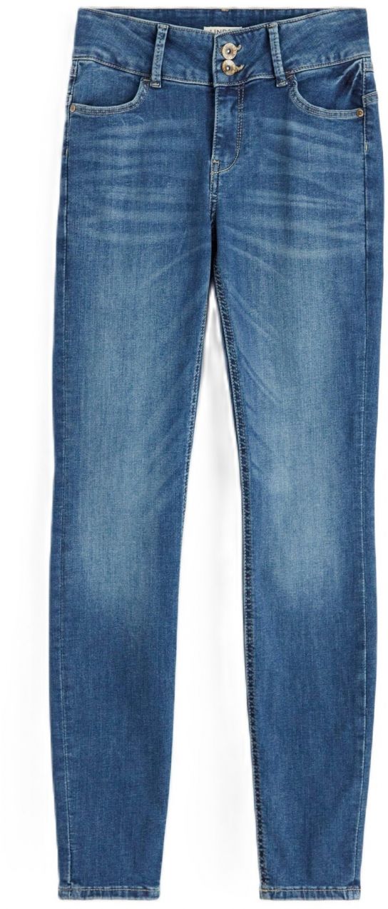 Lindex Džínsy  modrá denim