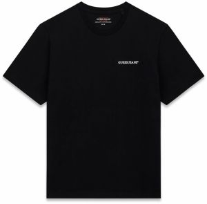 GUESS JEANS Tričko  čierna / biela