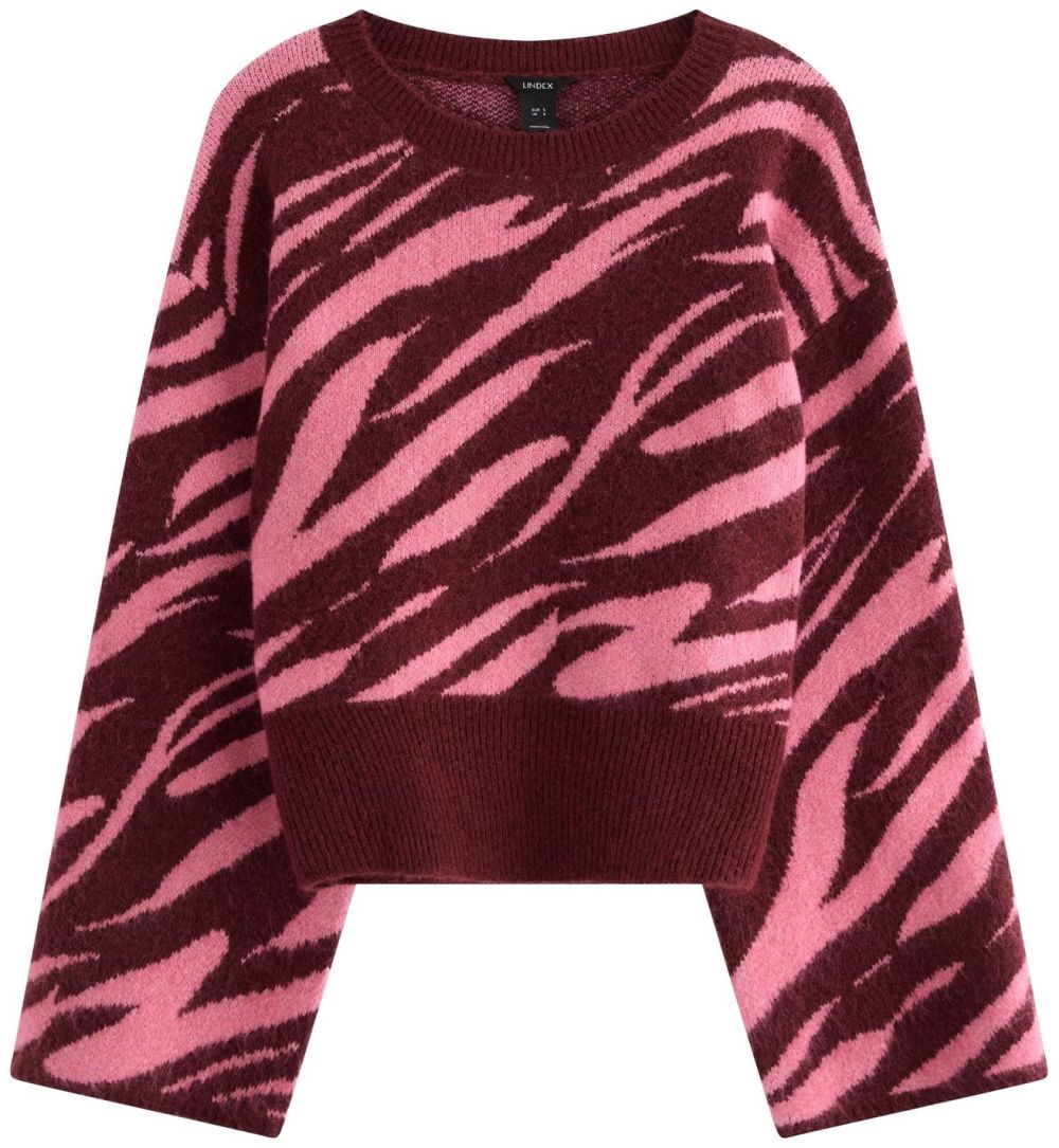 Lindex Sveter 'Hermina'  svetloružová / burgundská