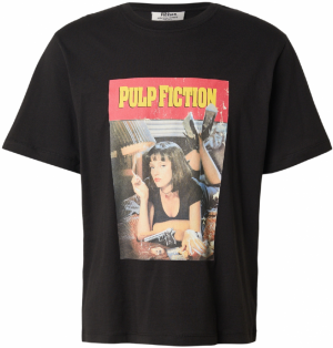JACK & JONES Tričko 'JORPULP FICTION'  citrónová / sivá / krvavo červená / čierna