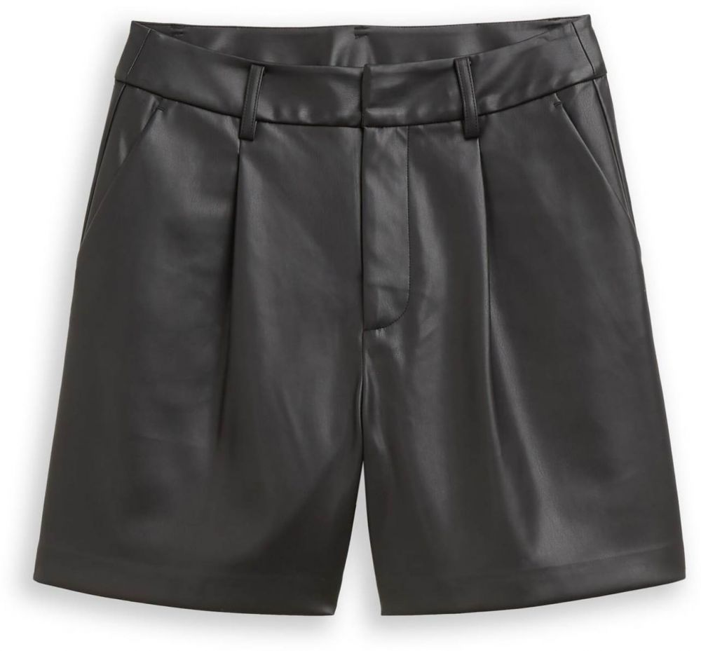 TOM TAILOR DENIM Plisované nohavice  čierna