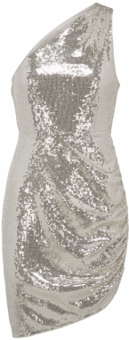 LeGer by Lena Gercke Kokteilové šaty 'Sontje'  strieborná