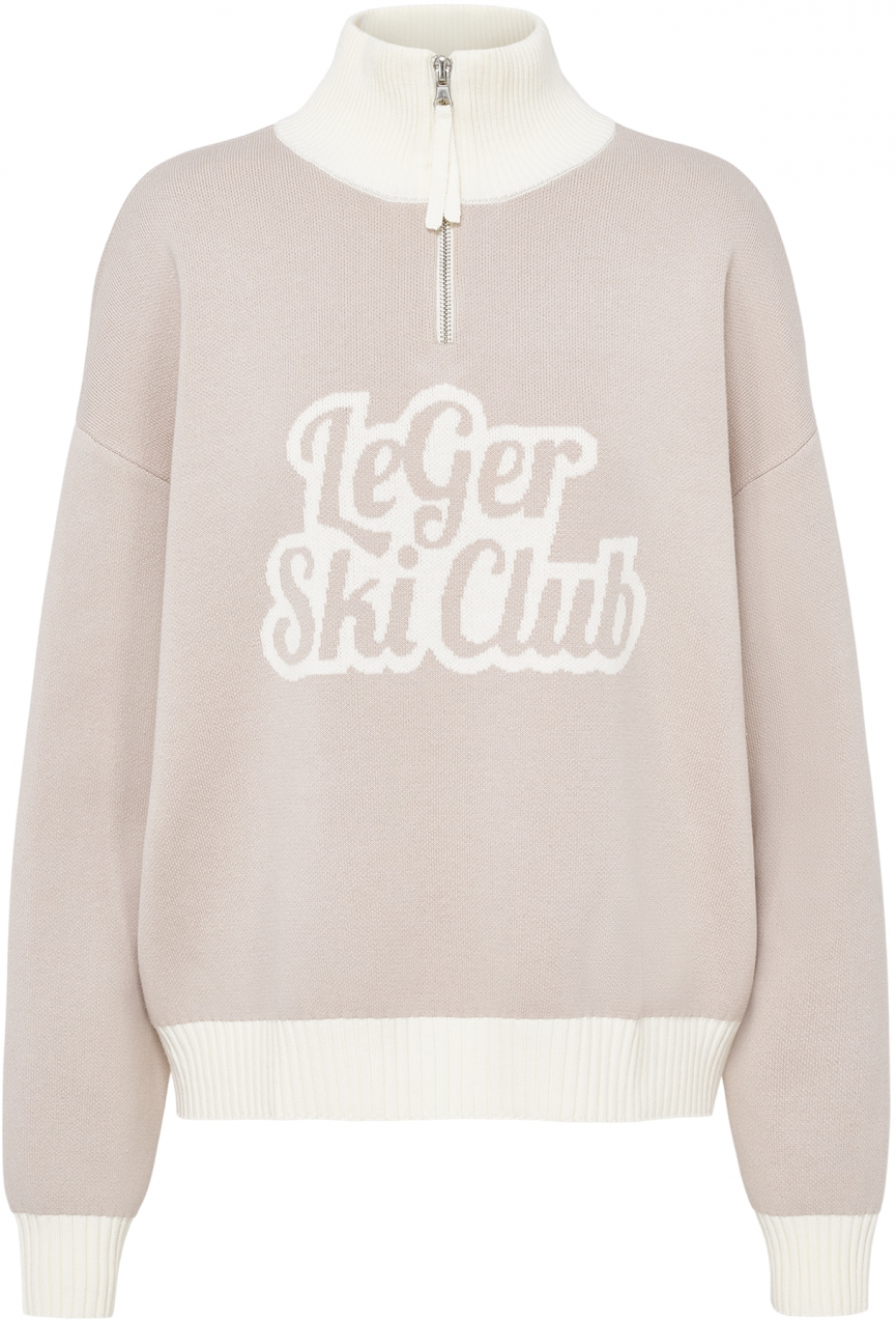 LeGer by Lena Gercke Sveter 'Charis'  sivobéžová / biela