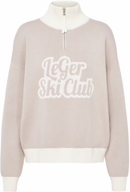 LeGer by Lena Gercke Sveter 'Charis'  sivobéžová / biela