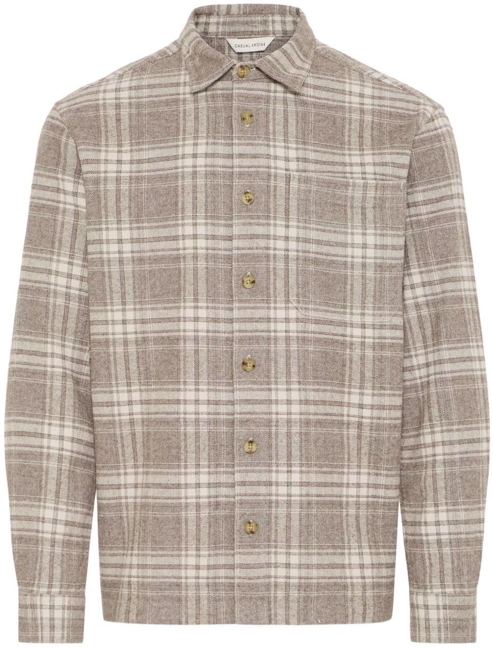 Casual Friday Košeľa 'CFLOTUS'  svetlohnedá / biela