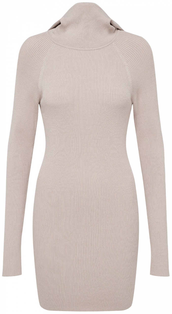 LeGer by Lena Gercke Pletené šaty 'Mathilde'  sivobéžová