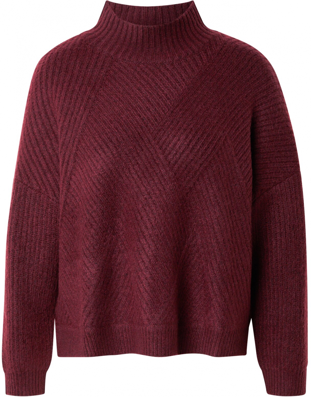 ABOUT YOU Sveter 'Maxi'  bordová