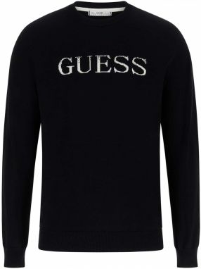 GUESS Sveter 'KANE'  čierna / biela