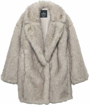 Pull&Bear Prechodný kabát  sivá