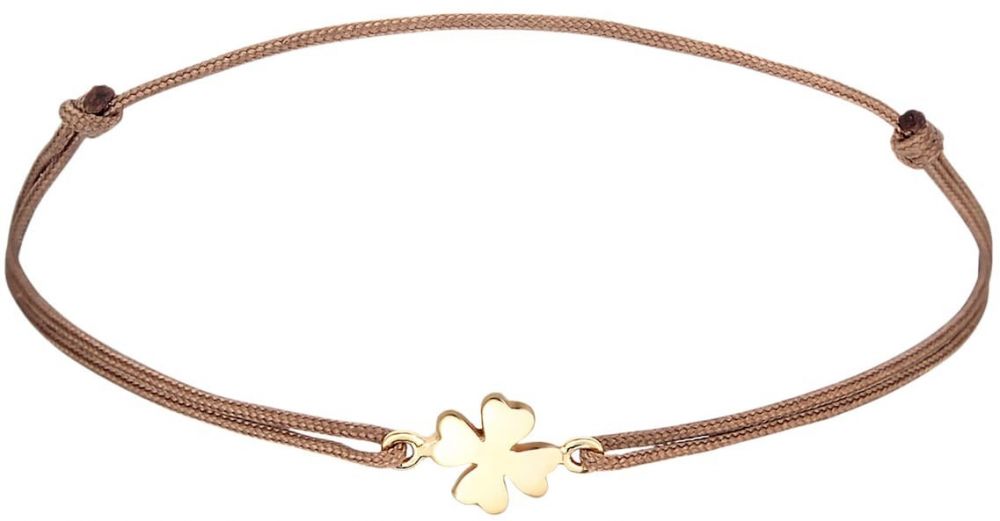 ELLI Náramok  hnedá / zlatá