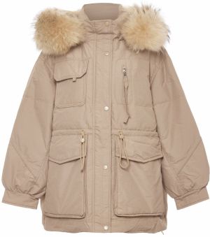 NAEMI Zimná bunda  svetlohnedá