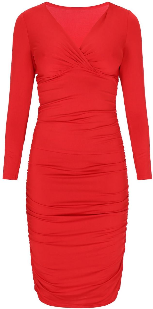 faina Puzdrové šaty  červená