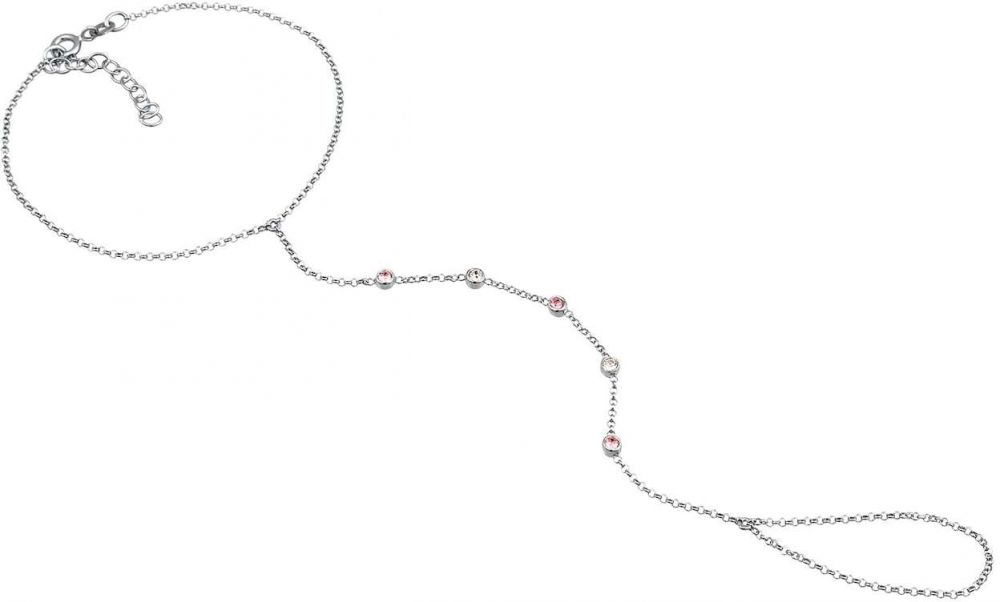 ELLI Náramok  ružová / strieborná